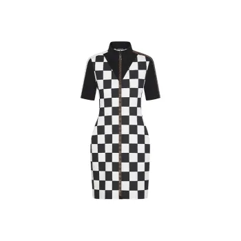 LOUIS VUITTON Short Sleeved Dress Women's White