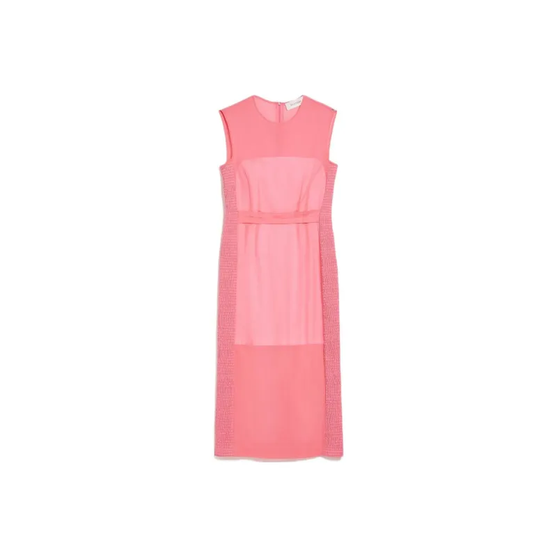 SportMax Sleeveless Dresses Women's Pink-0