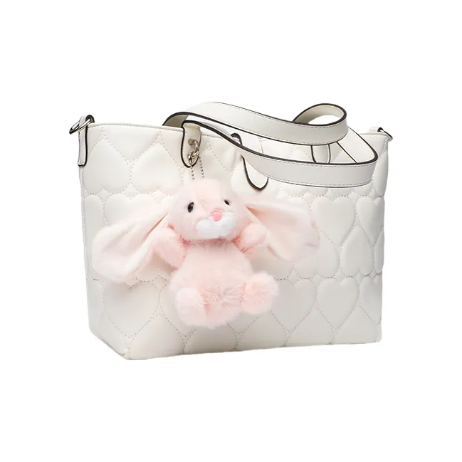 OCTSUI PU Handbag Women's Pink/White-8
