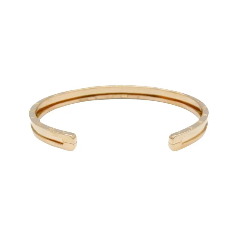 BVLGARI 2010s 18K Rose Gold B Zero1 Bracelet-3