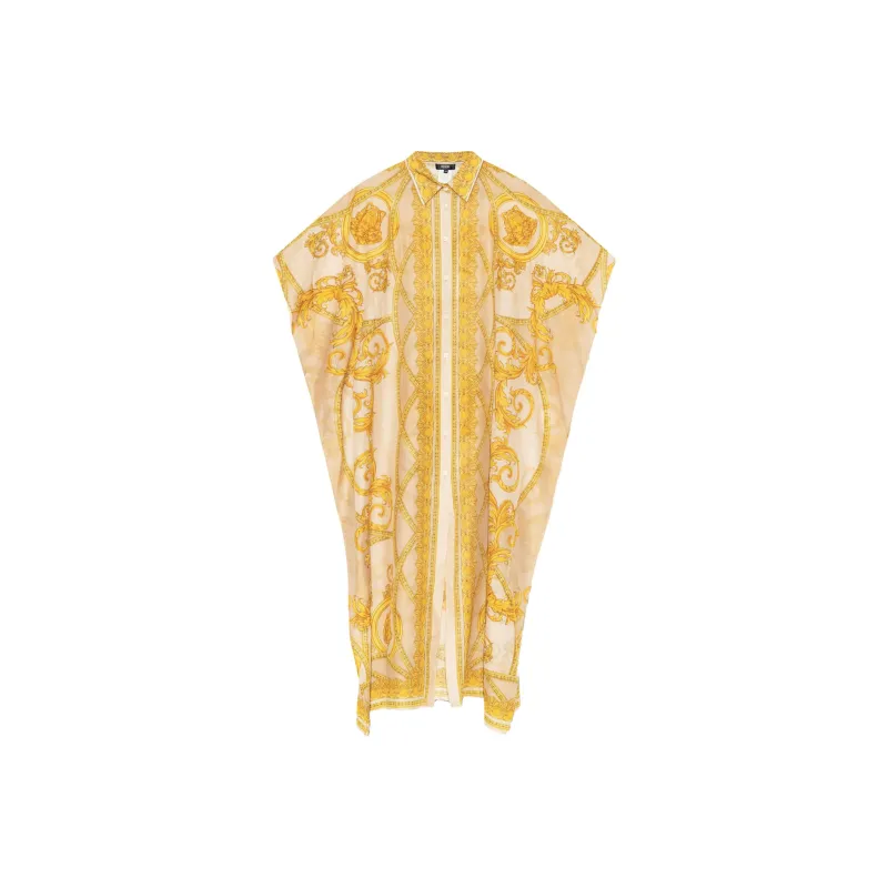 VERSACE Short-Sleeved Dresses Women's Yellow-0