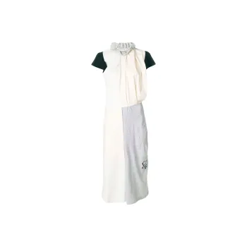 Balenciaga Short-Sleeved Dresses Regular Fit Women's Multicolor