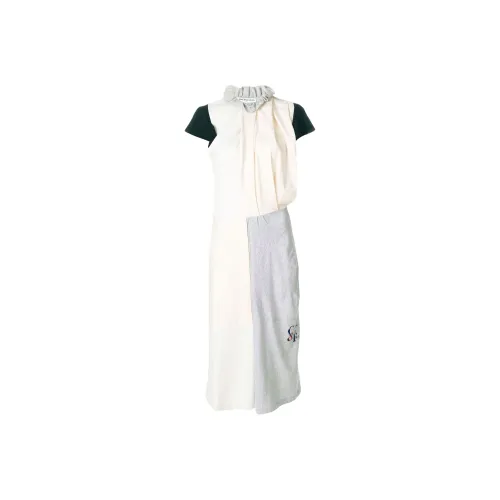 Balenciaga Short-Sleeved Dresses Regular Fit Women's Multicolor