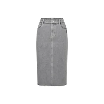 RARE Denim Long Skirts Women's Gray