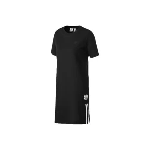 Adidas Originals Short Sleeved Dresses Women's Black