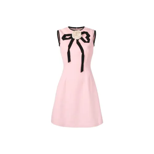 GUCCI Sleeveless Dresses Women's Pink