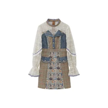 LULUALWAYS A-Line Skirt Dress Coffee