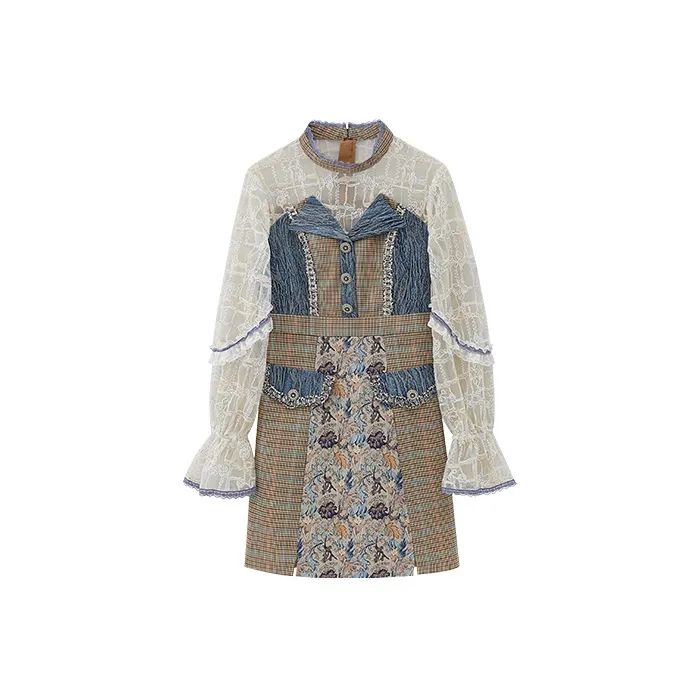 LULUALWAYS A-Line Skirt Dress Coffee-0