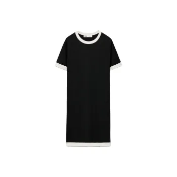 ZARA Short Sleeved Dresses Women's Sea Blue/Nude