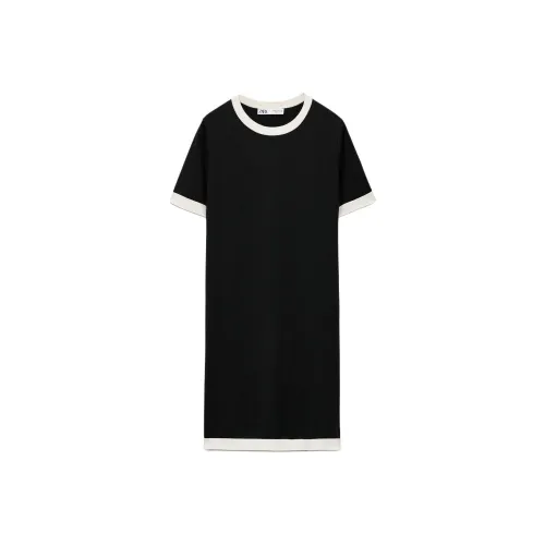 ZARA Short Sleeved Dresses Women's Sea Blue/Nude