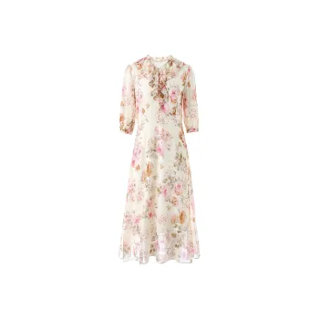 To The West Long Sleeved Dresses Women's Multicolor