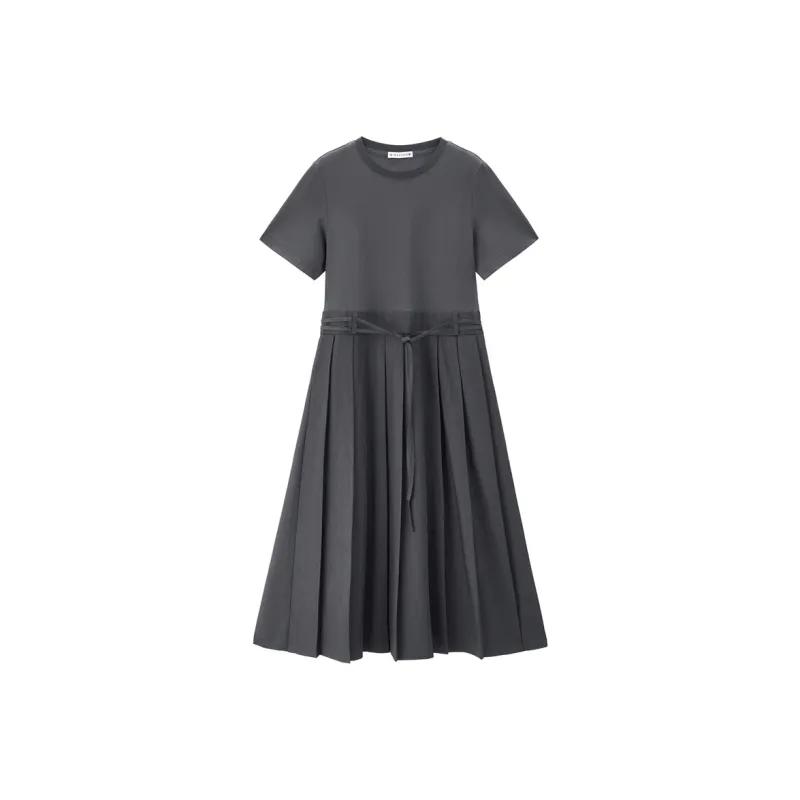 UNIQLO Short Sleeved Dresses Women's Celadon-0