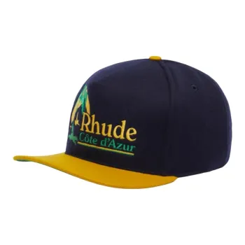 RHUDE Cotton Baseball Caps Unisex Blue