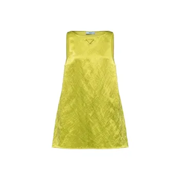PRADA Sleeveless Dresses Women's Green