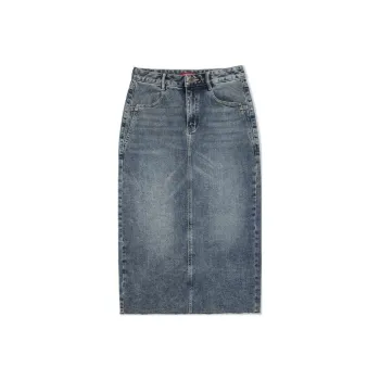 GUESS Denim Long Skirts Women's Denim Blue