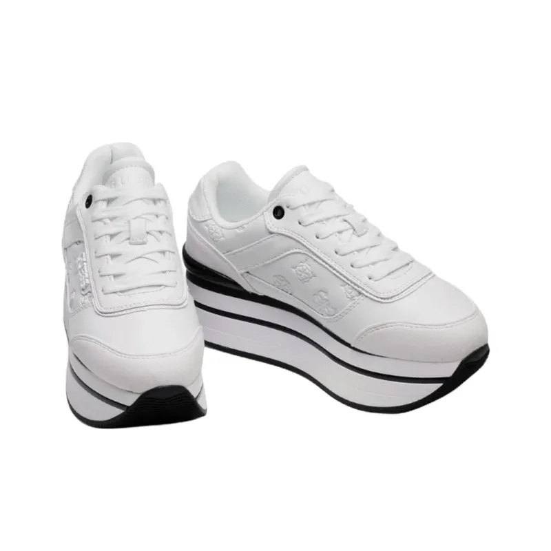 GUESS Hansin Abrasion Resistant Low Top Casual Shoes Women's White-3