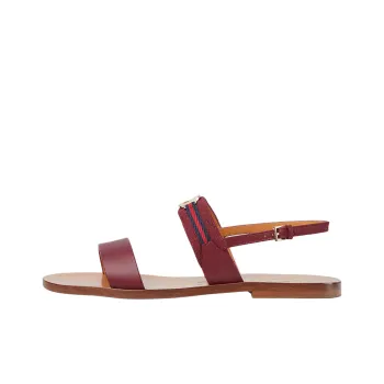 GUCCI Interlocking One Strap Sandals Women's Red