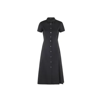 THEORY Short-Sleeved Dresses Women's Black