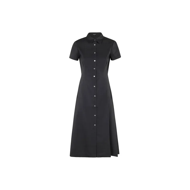 THEORY Short-Sleeved Dresses Women's Black-0