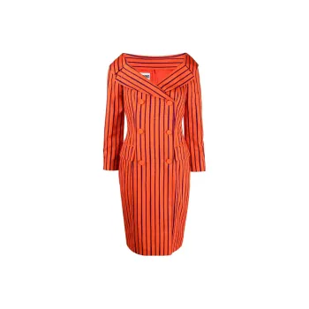 MOSCHINO Long-Sleeved Dresses Women's Orange Red