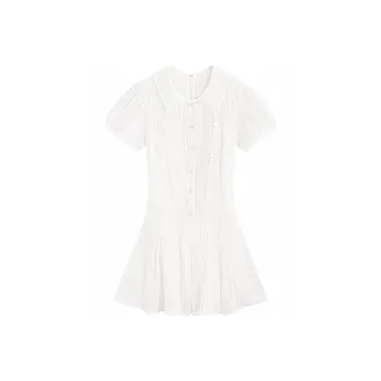 Incolore Short Sleeved Dresses Women's White