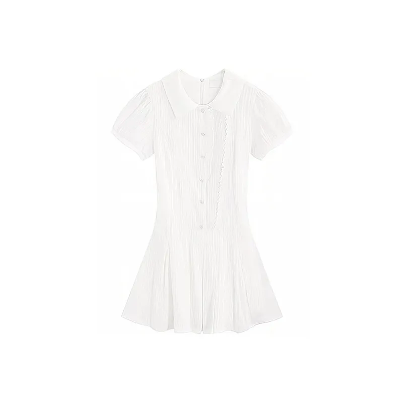 Incolore Short Sleeved Dresses Women's White-0