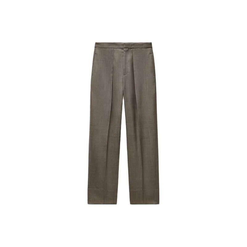 ZARA ZW Series Casual Pants Women's Light Brown-0