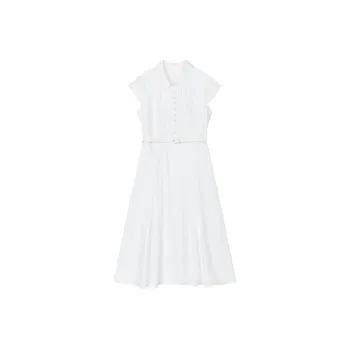 IHIMI Short Sleeved Dress Women's White