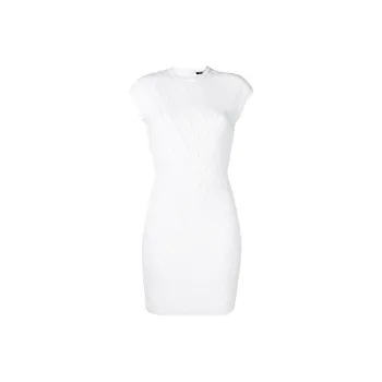 BALMAIN Sleeveless Dresses Women's White