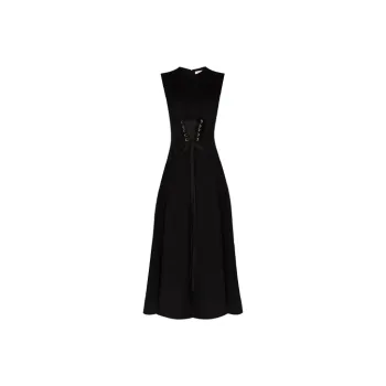 Alexander McQueen Sleeveless Dresses Women's Black