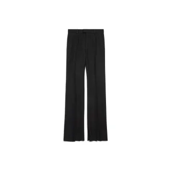 Balenciaga Casual Pants Regular Fit Women's Black