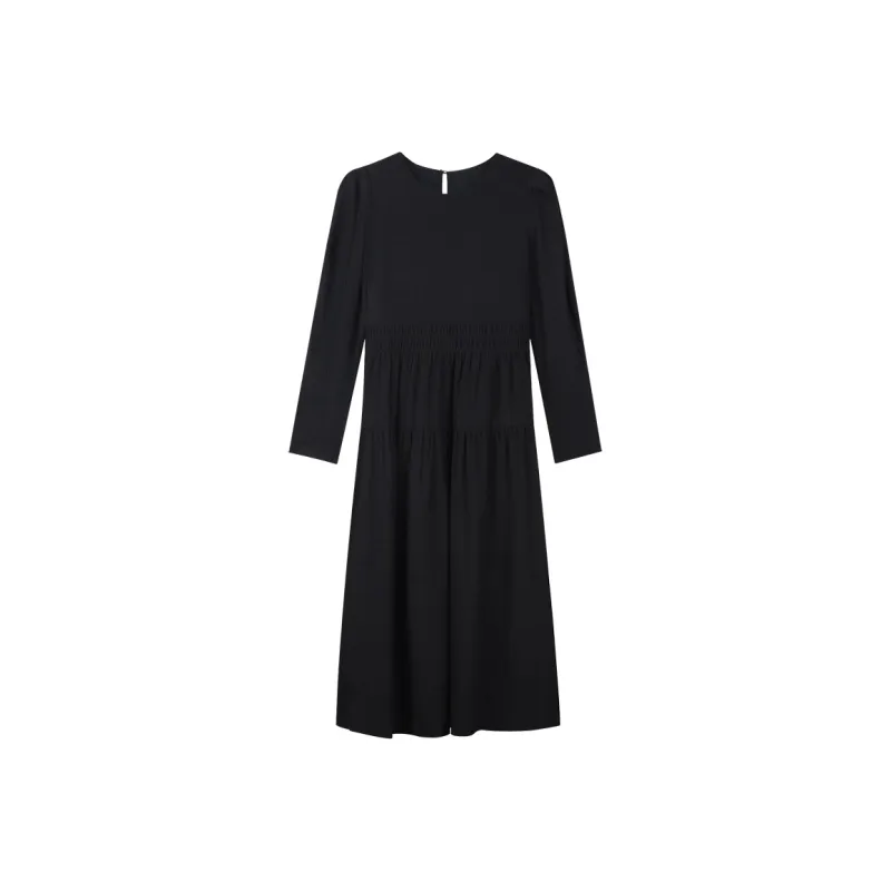 THE SEA LIFE Long Sleeved Dress Women's Black Mage-0