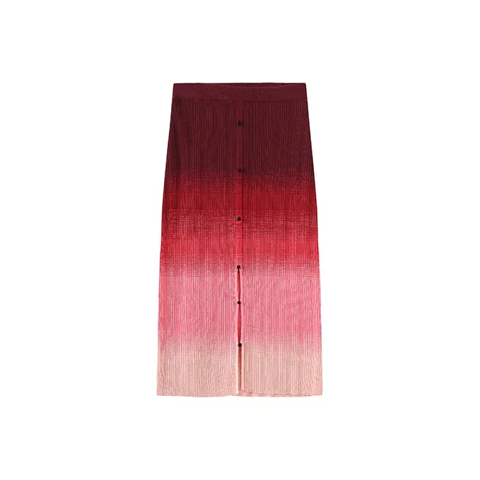Cubic Knit Long Skirts Women's-4