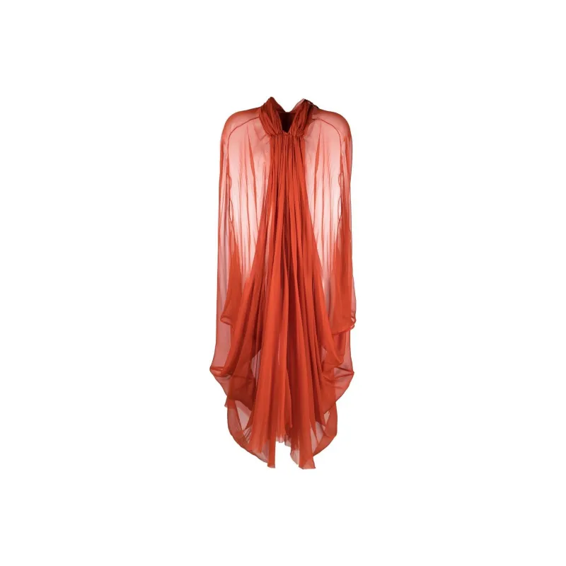 RICK OWENS Short-Sleeved Dresses Women's Red-0