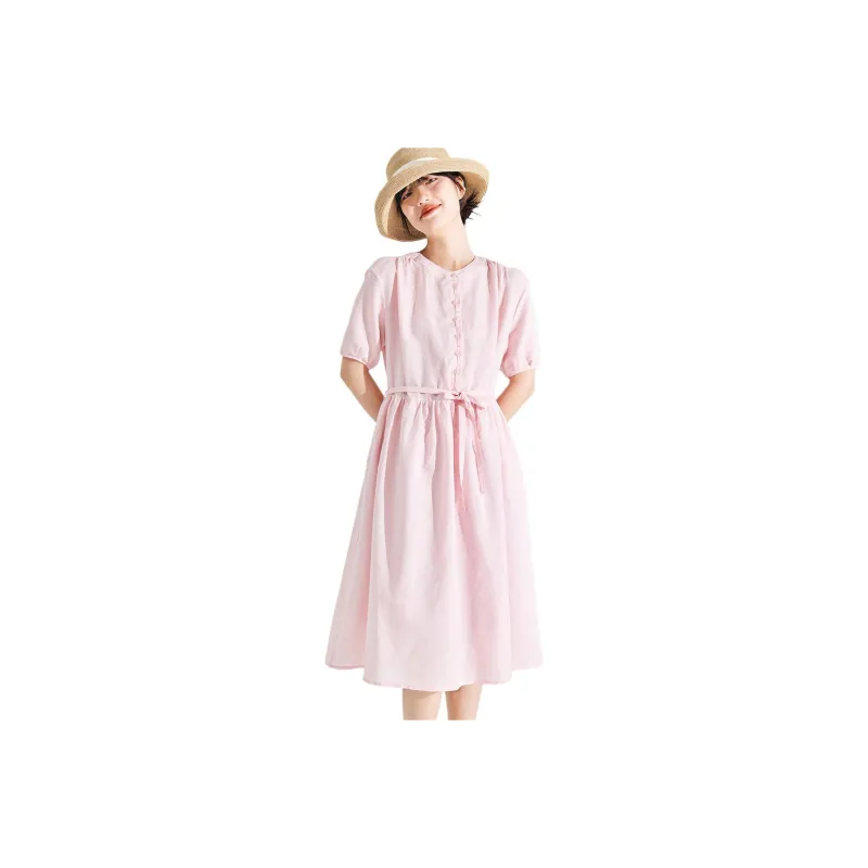 ZIMO Short Sleeved Dresses Women's-0