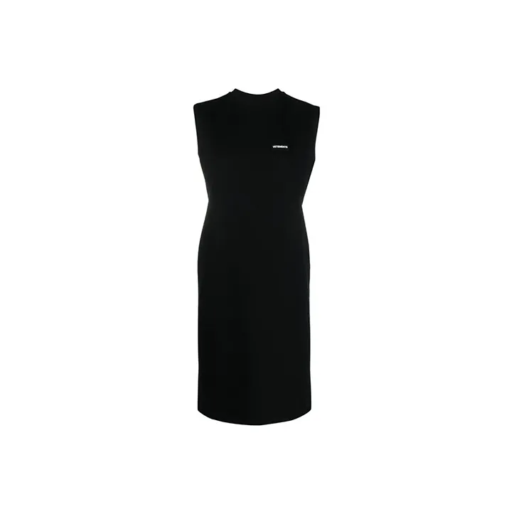 Vetements Sleeveless Dresses Women's Black-0