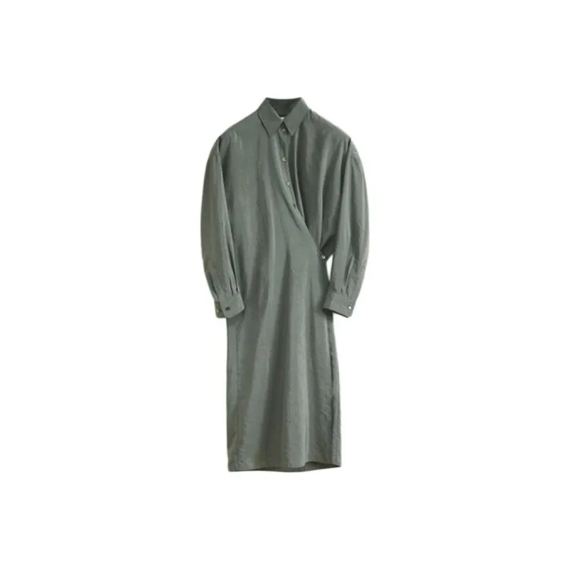 Lemaire Twisted Wrap Midi Dress-0