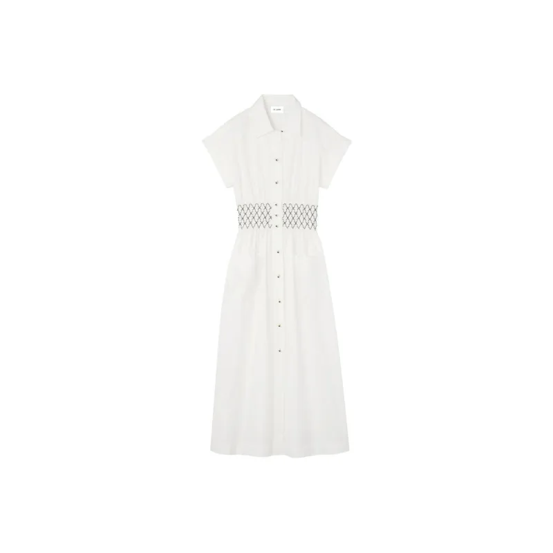 St. John Poplin Shirt Dress-0