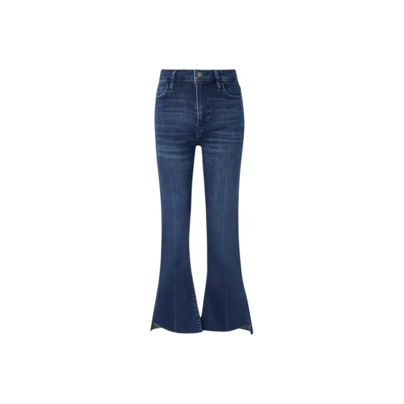 FRAME Le Crop Mini Boot Cascade Flared Jeans-0