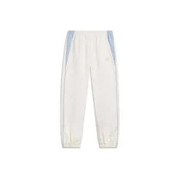 LiNing Sports Trend Series Knitted Sports Pants Women's Ecru