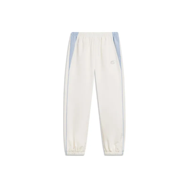 LiNing Sports Trend Series Knitted Sports Pants Women's Ecru-0