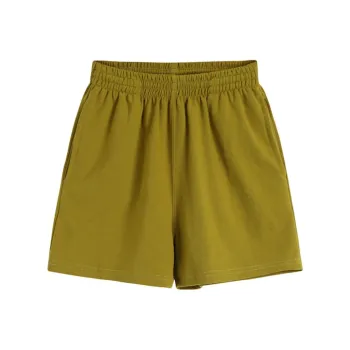 LOKUINTUS Casual Shorts Women's Yellow