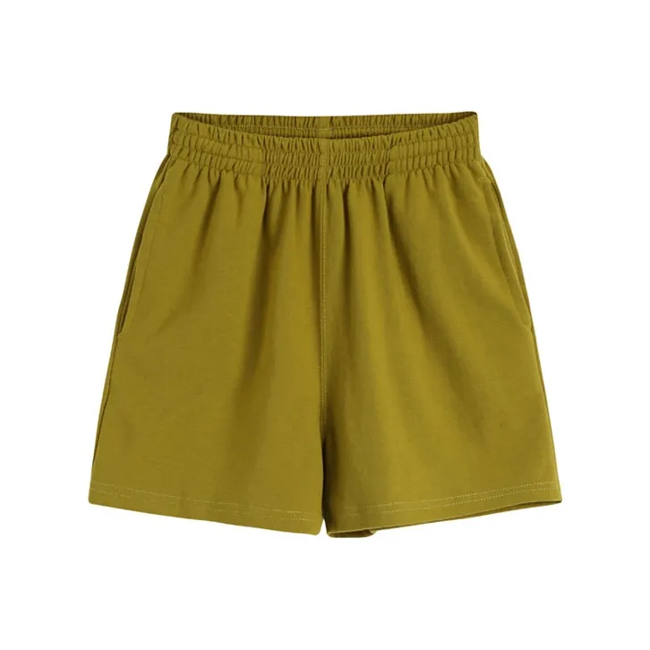 LOKUINTUS Casual Shorts Women's Yellow-0