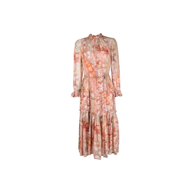 Zimmermann Kaleidoscope Floral-print Midi Dress-0