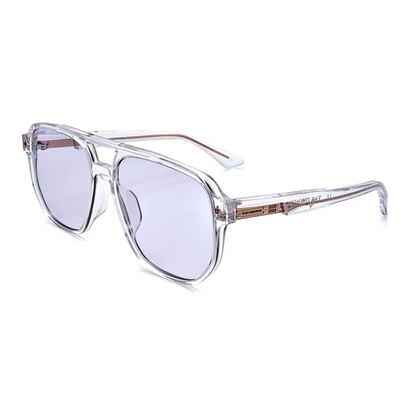 THE OWNER Plate Frame Irregular Shape Sunglasses Unisex-12