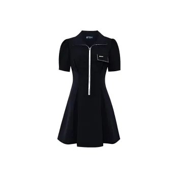 Hush Puppies Short Sleeved Dresses Women's Dark Blue
