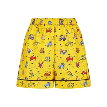 DIOR FW23 Casual Shorts Women's Yellow