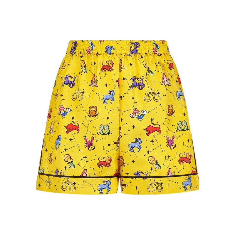DIOR FW23 Casual Shorts Women's Yellow-0