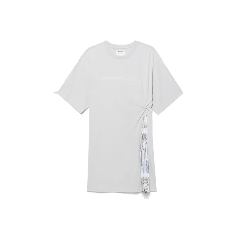 MUSIUM DIV Logo print T shirt Dress-4