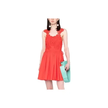 Self-portrait Sleeveless Dresses Women's Red